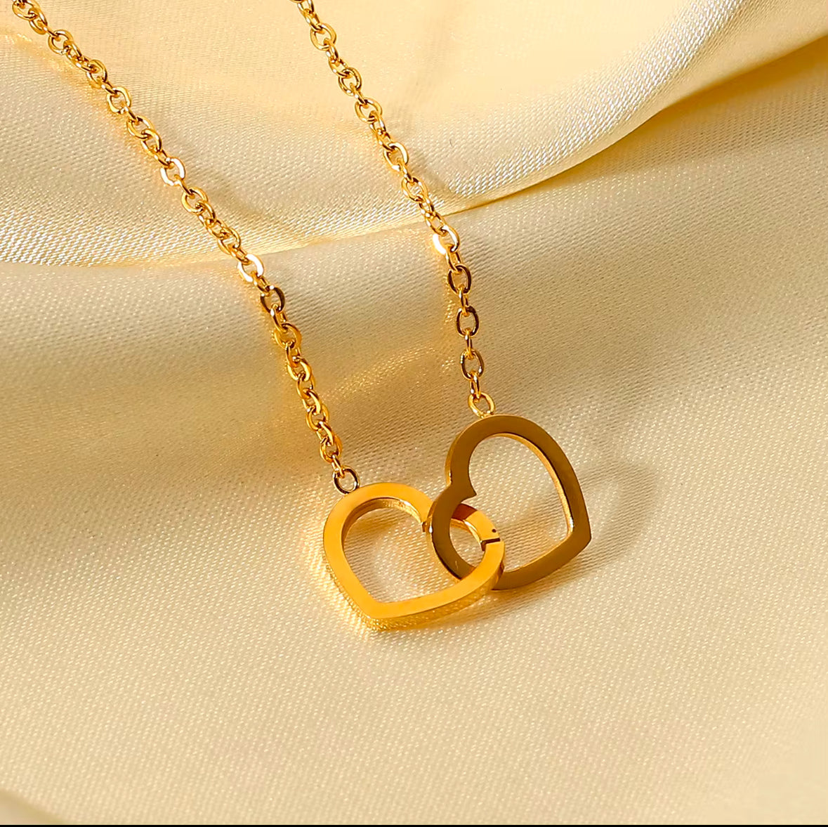 Double Heart Necklace