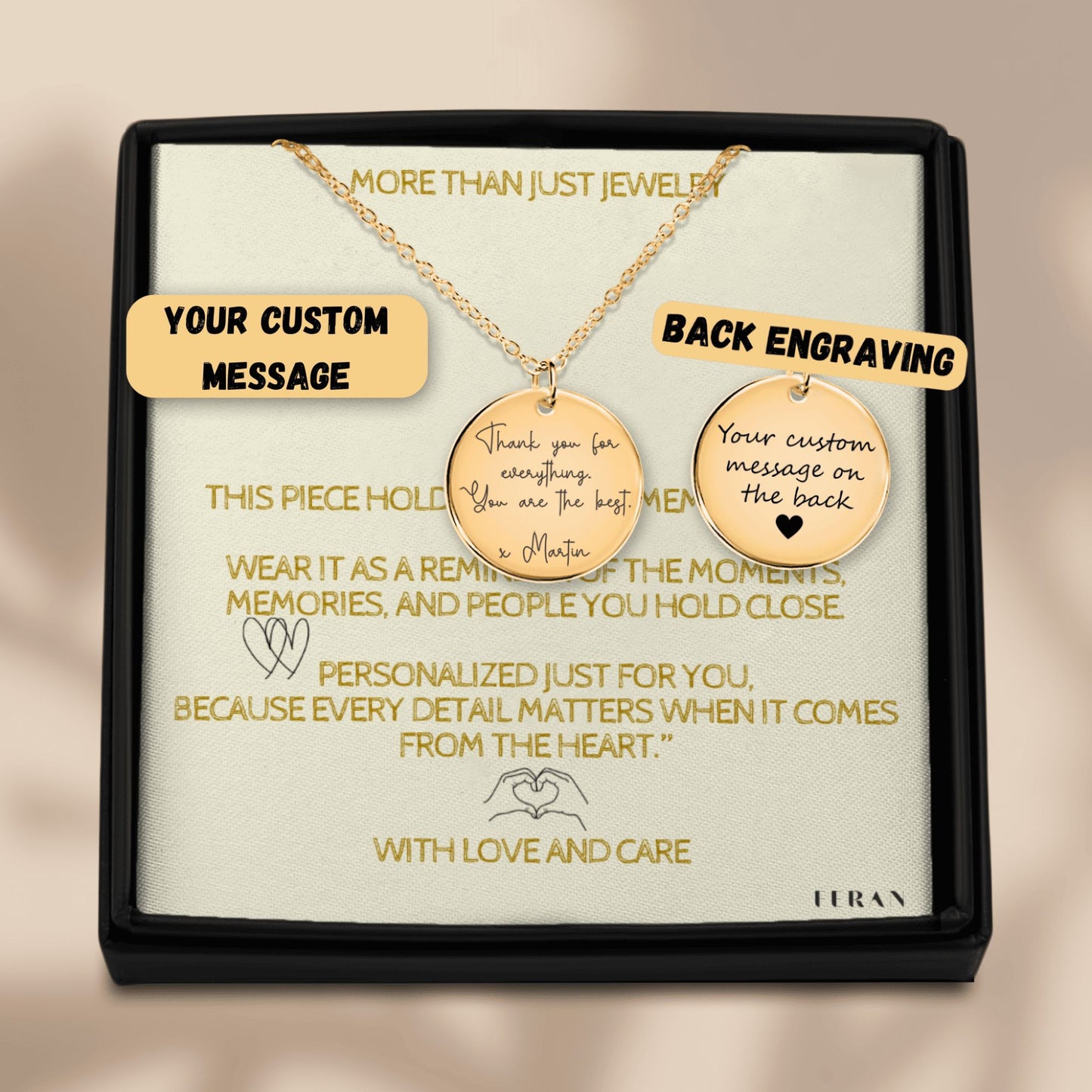 Custom Message Necklace