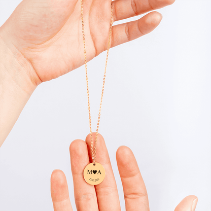 Timeless Touch Initials Necklace