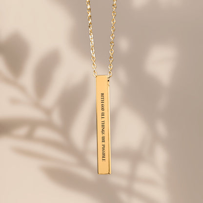 All Things Are Possible Necklace