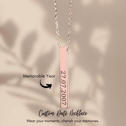 Custom Date Necklace